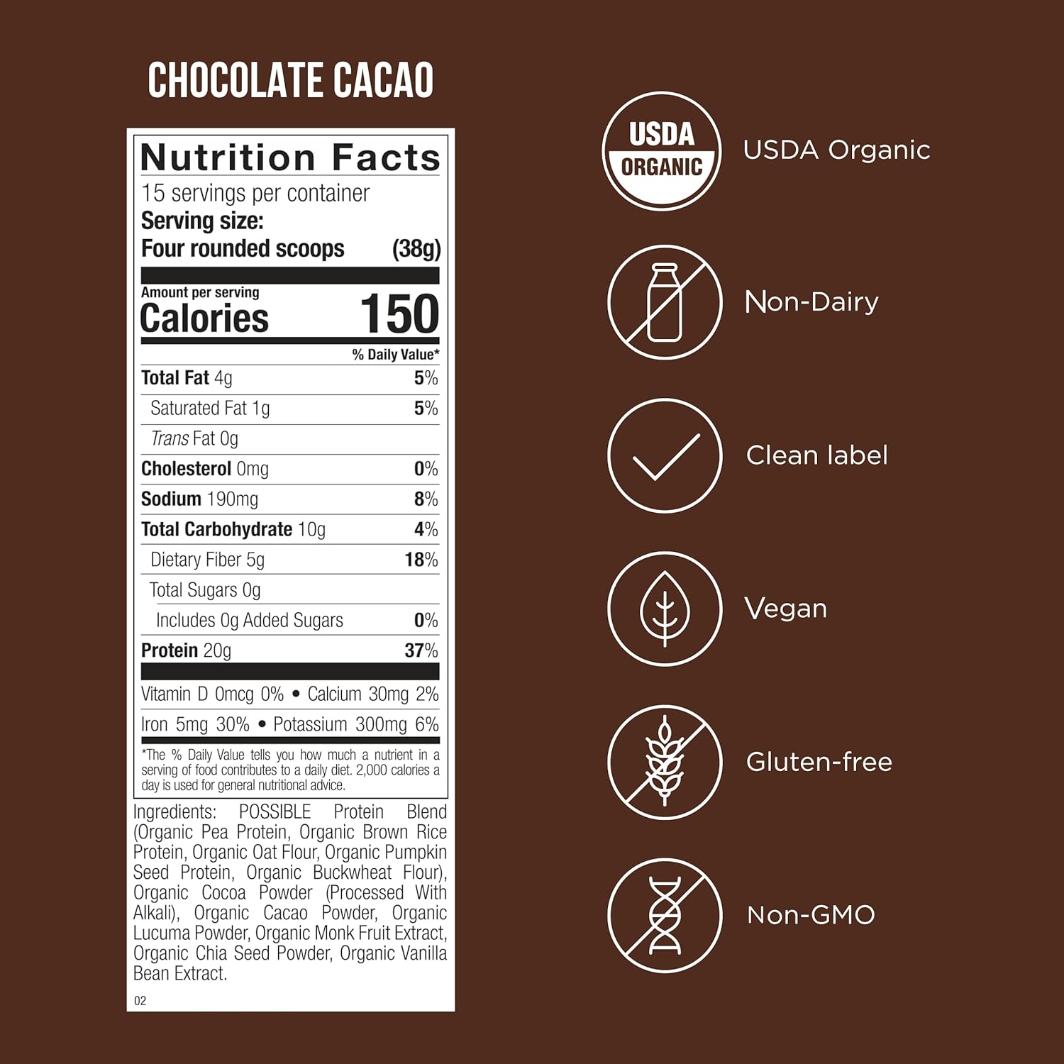 Chocolate Cacao / 15 Day Serving