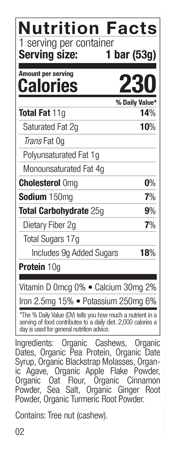 Every number traces back to real food.