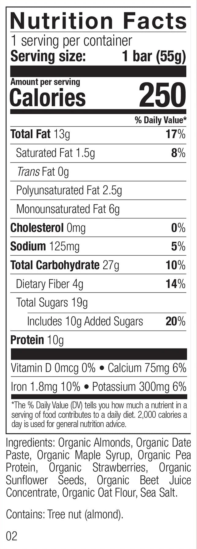 Every number traces back to real food.